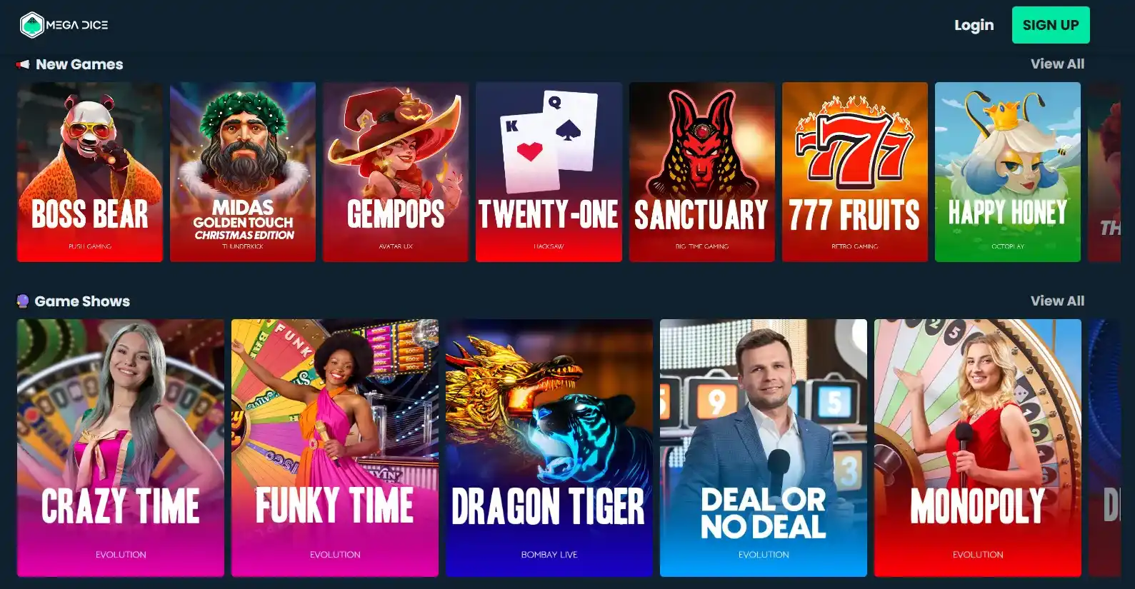 Mega Dice casino Mega Dice